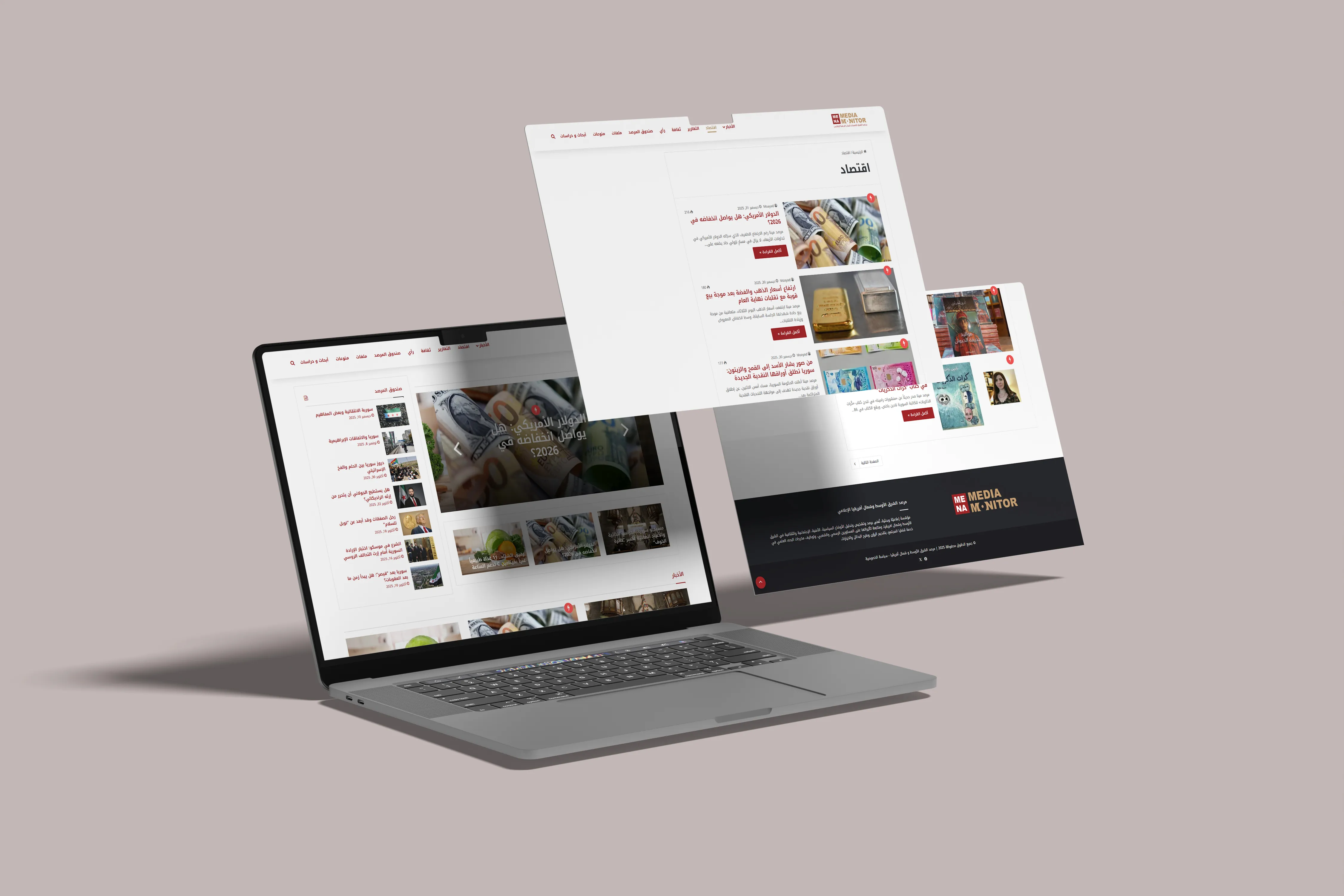 Mena Monitor Website Design 1